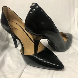 Michael Kors Black Patent Leather D’Orsay Heels